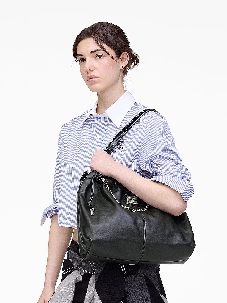 MARC JACOBS Bolso de cuero - Shopper THE TOTE negro
